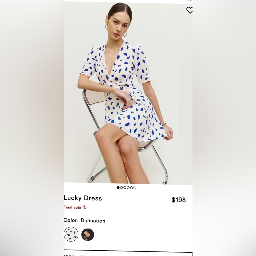 Reformation lucky dress brand new - XS
